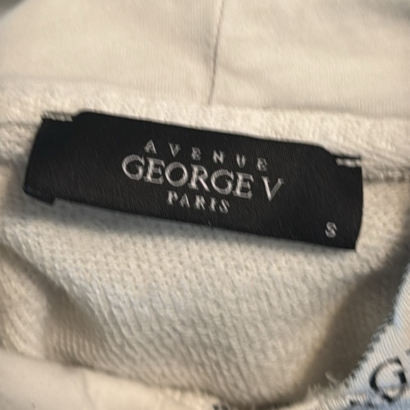 Avenue George V Paris Monochrome Patterned Men's Hoodie - Picture 6 of 6